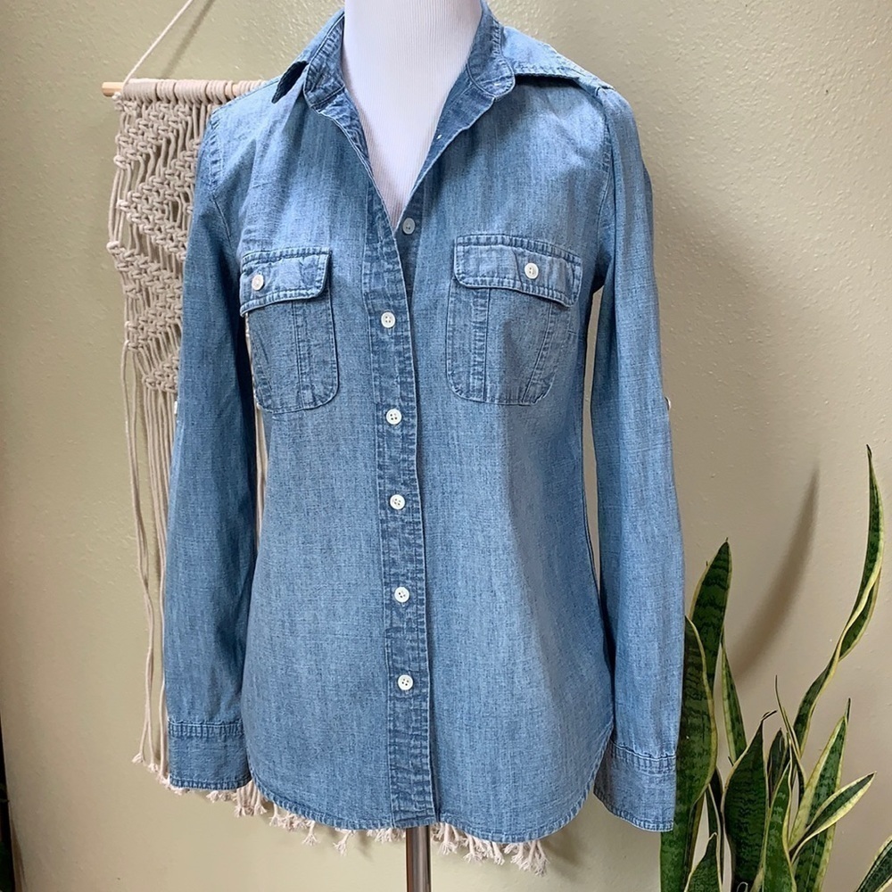 J. crew KEEPER button down chambray shirt